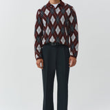 Simkhai - Callum Cashmere Argyle Polo