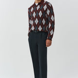 Simkhai - Callum Cashmere Argyle Polo