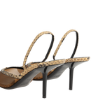 Saint Laurent - Folie Slingback Mesh & Python Pump