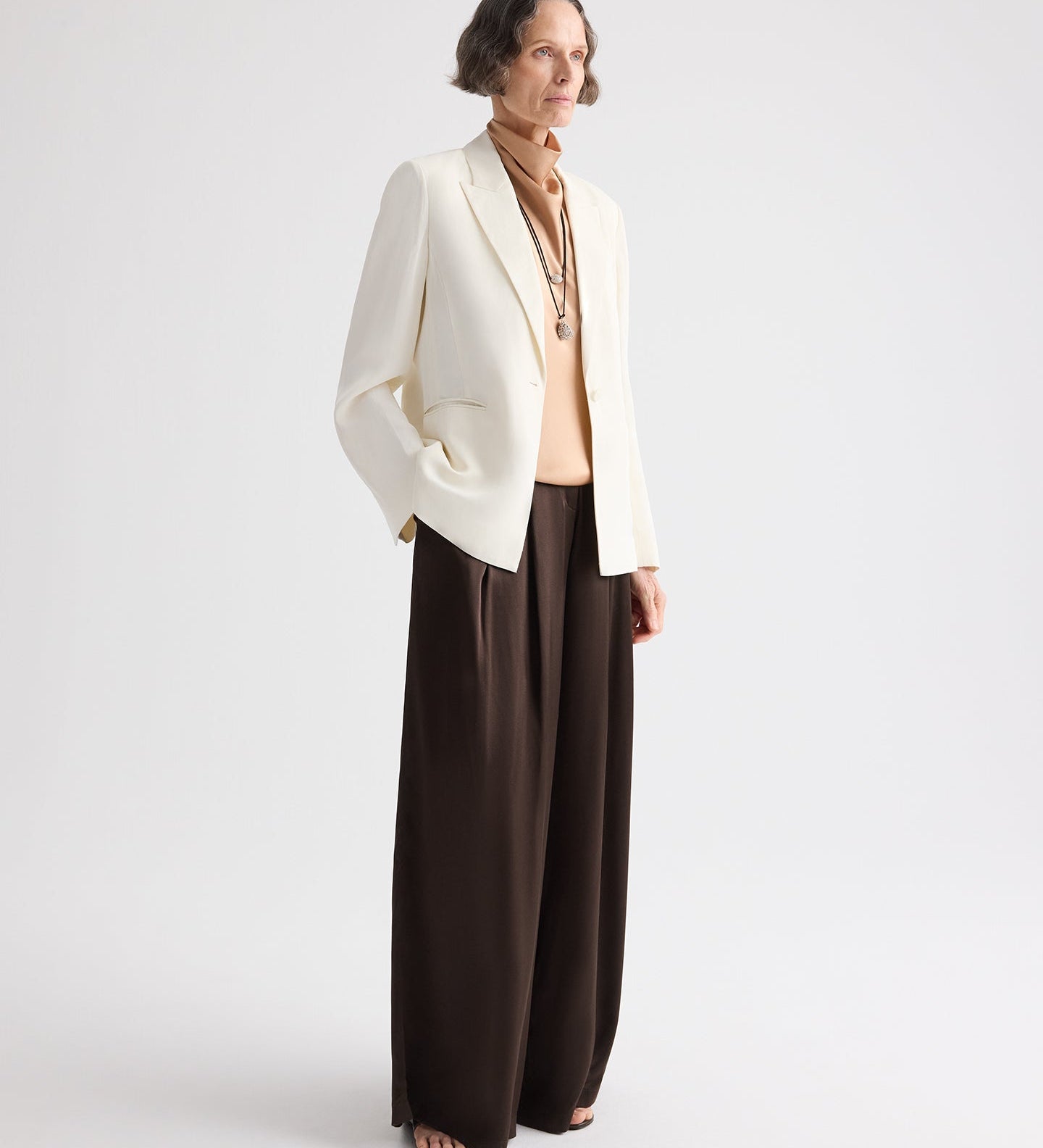 TWP - Boy Blazer in Coated Viscose Linen