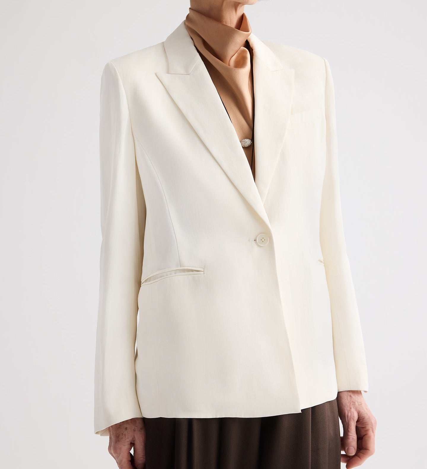 TWP - Boy Blazer in Coated Viscose Linen