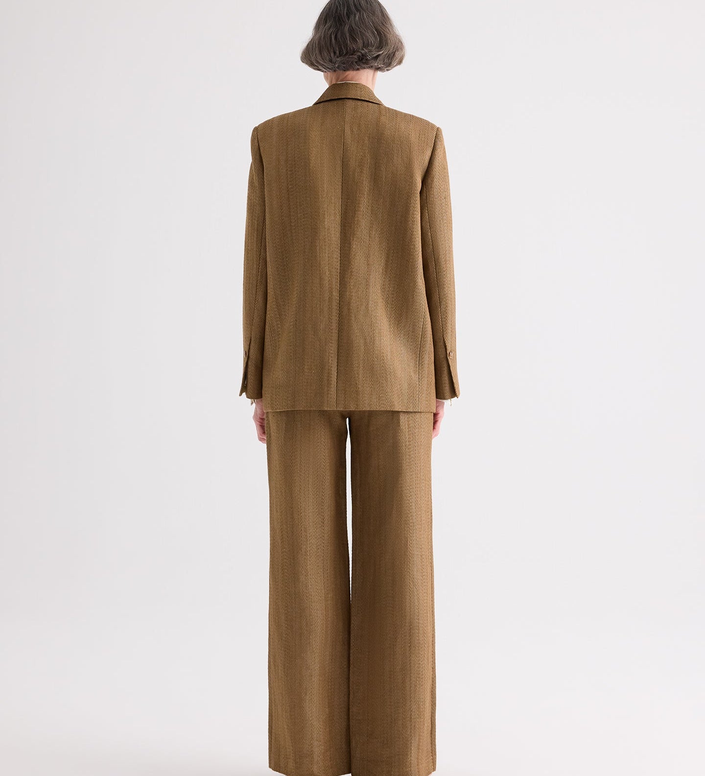 TWP - Jillian Blazer in Novel Herringbone Linen
