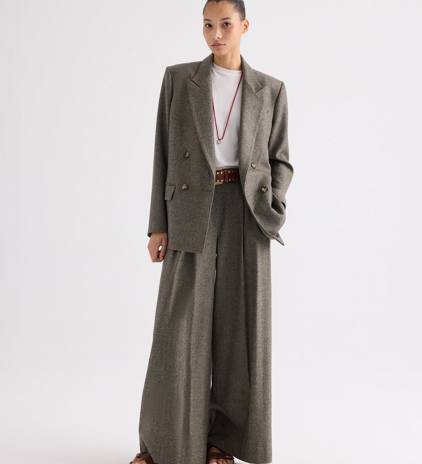 TWP - Harper Blazer in Fancy Wool Flannel