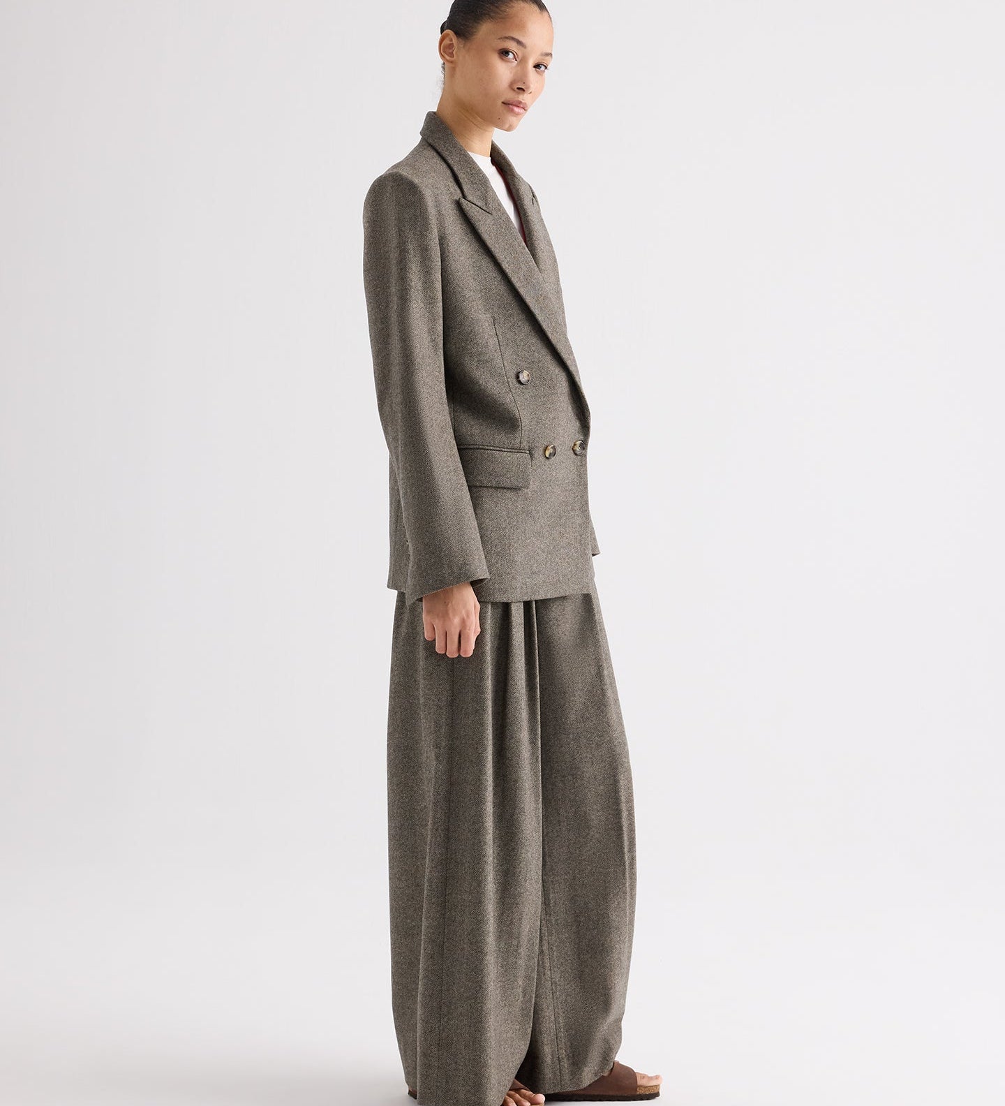 TWP - Harper Blazer in Fancy Wool Flannel