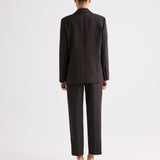 TWP - Harper Blazer in Refined Pinstripe Wool Viscose Suiting