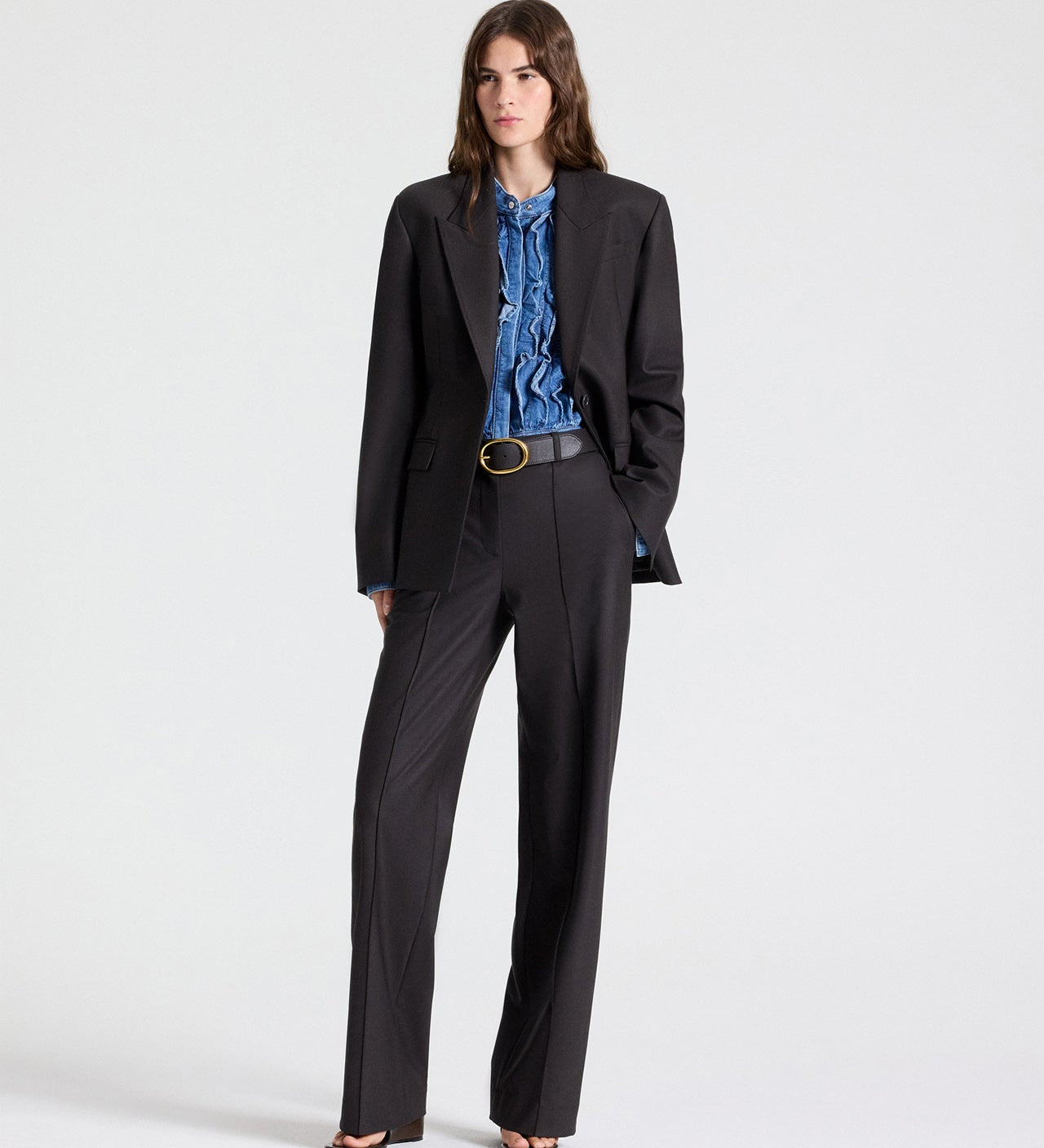 TWP - Jasper Blazer in Shiny Superstretch Wool