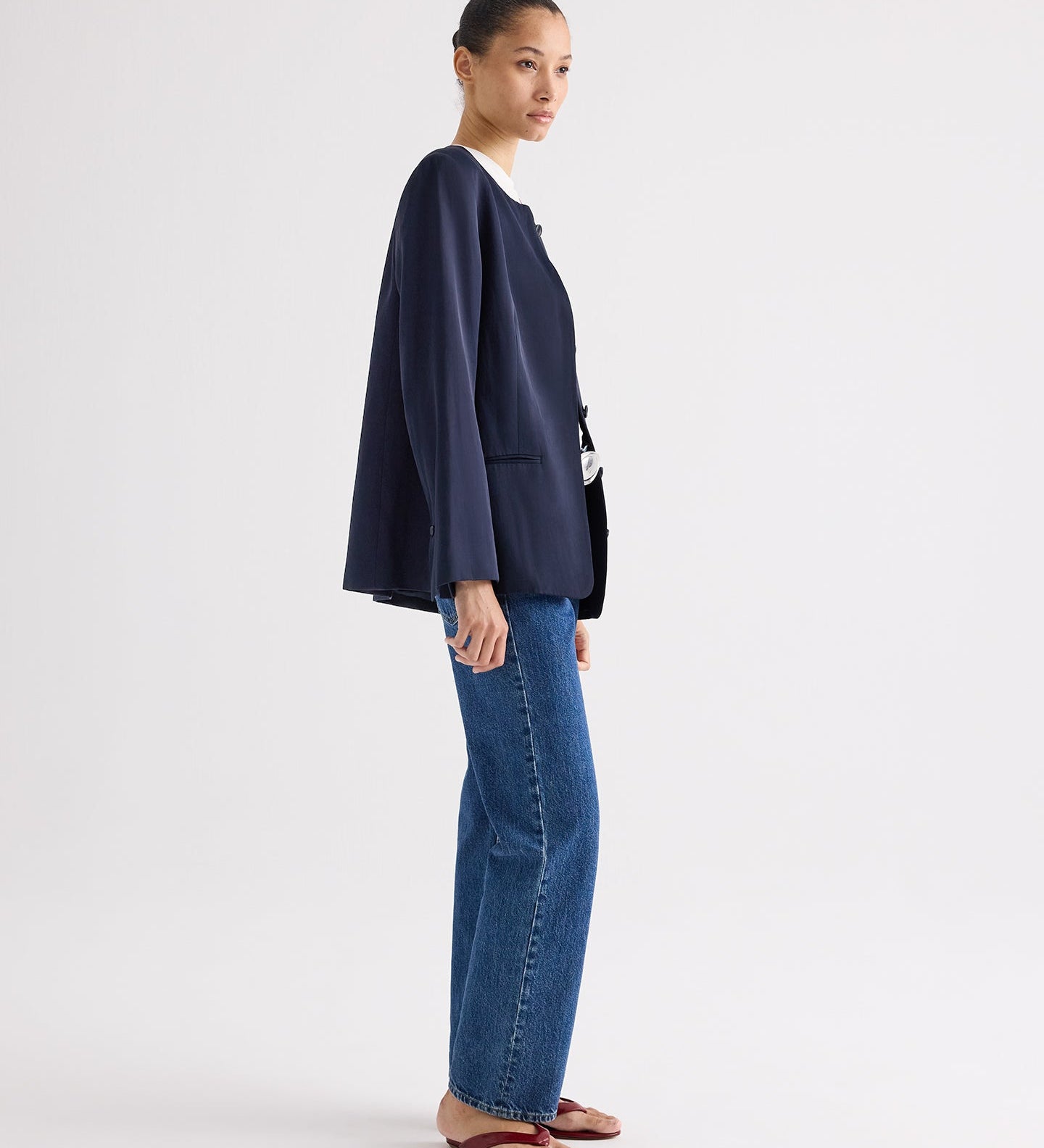 TWP - Cecelia Blazer in Coated Viscose Linen
