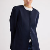 TWP - Cecelia Blazer in Coated Viscose Linen