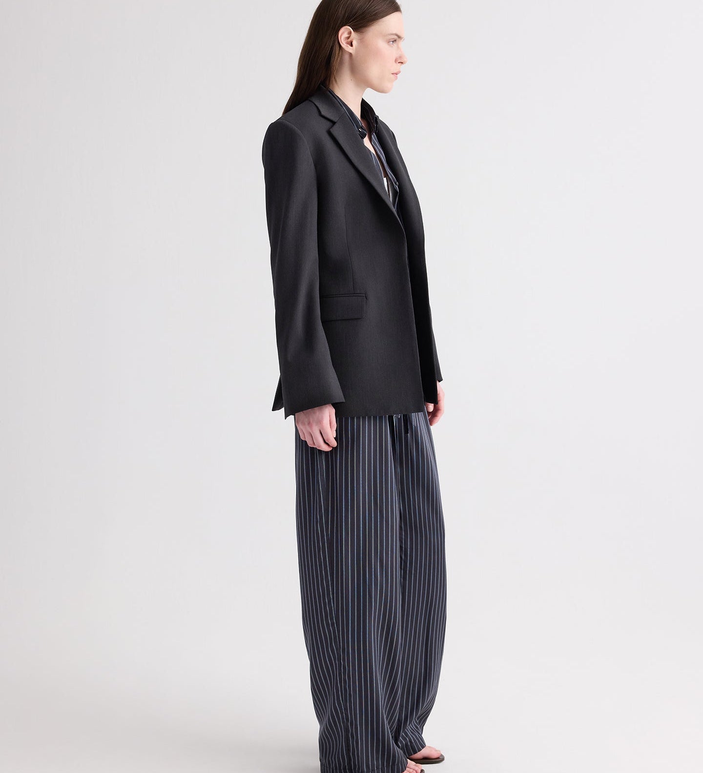TWP - Notched Sloped Blazer in Italian Wool Twill
