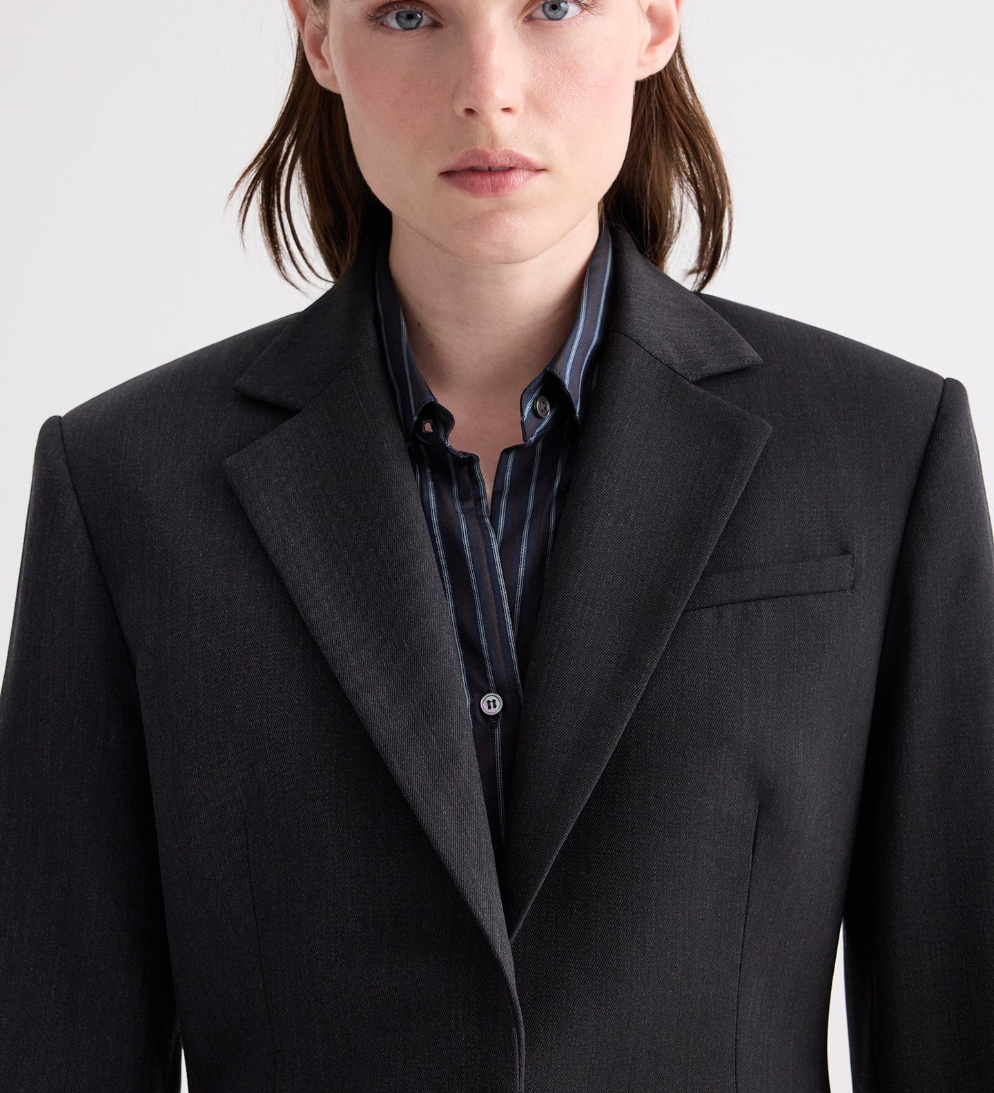 TWP - Notched Sloped Blazer in Italian Wool Twill