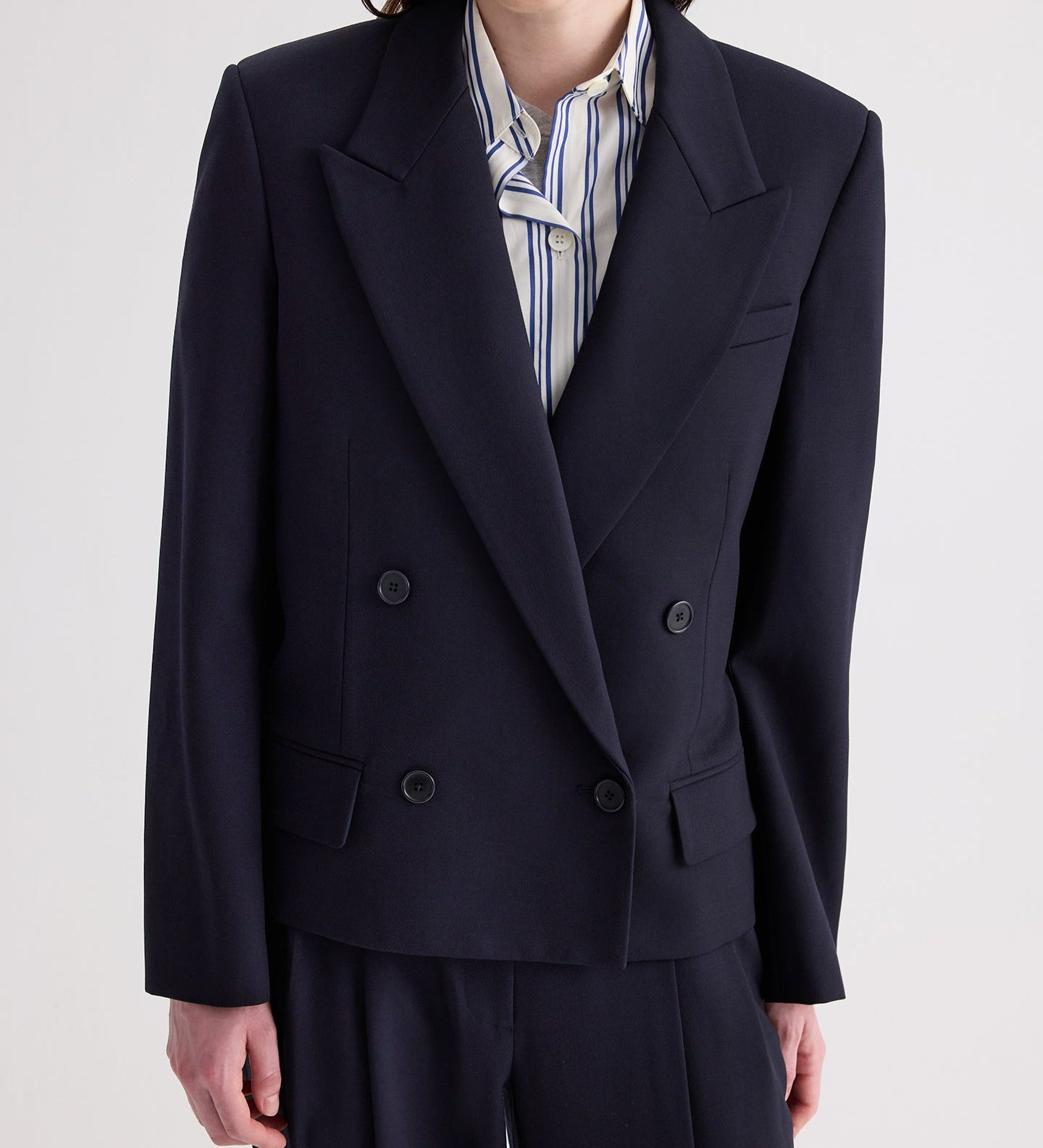 TWP - Cropped Harper Blazer in Italian Wool Twill