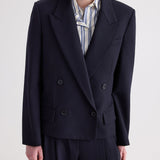 TWP - Cropped Harper Blazer in Italian Wool Twill