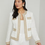 L'AGENCE - Agnes Tweed Denim Jacket