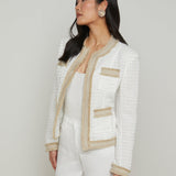 L'AGENCE - Agnes Tweed Denim Jacket