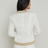 L'AGENCE - Agnes Tweed Denim Jacket