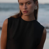 St. Agni - Sheer Silk Gauze Dress - Soot