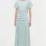 Simkhai - Marabella Draped Satin Midi Dress
