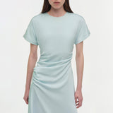 Simkhai - Marabella Draped Satin Midi Dress