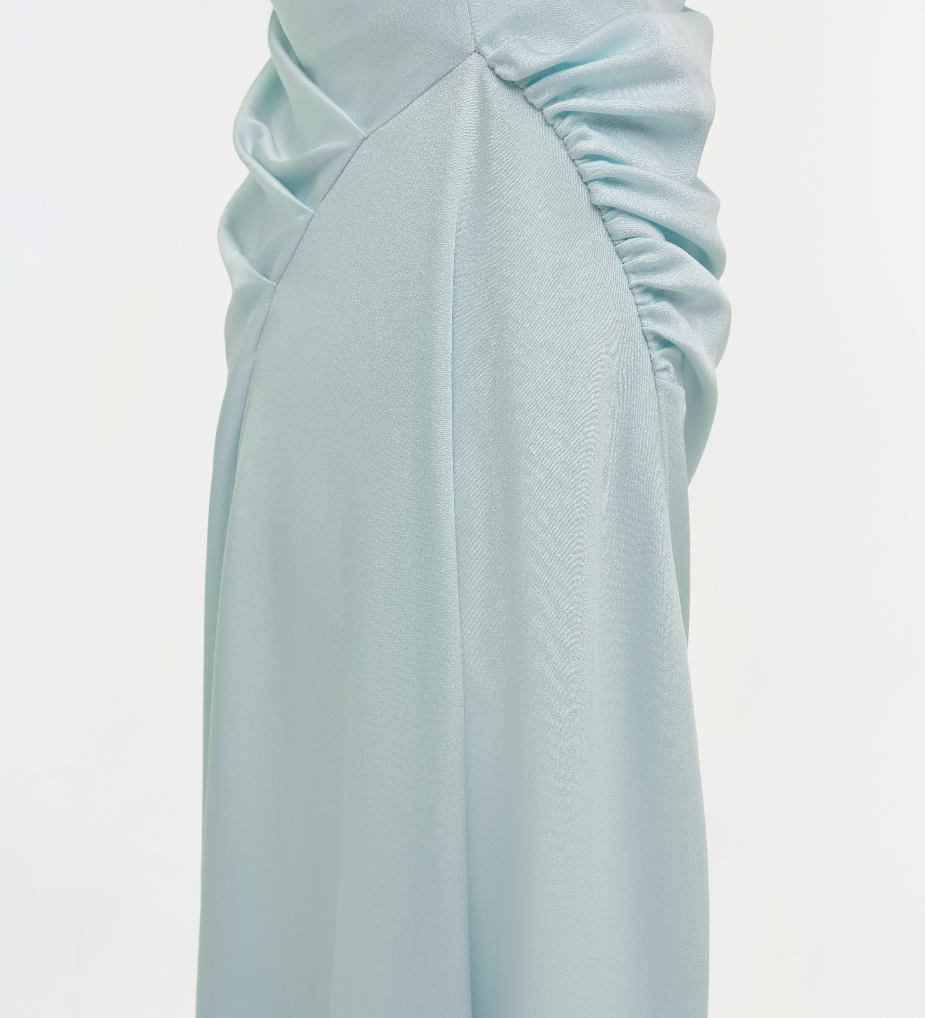 Simkhai - Marabella Draped Satin Midi Dress