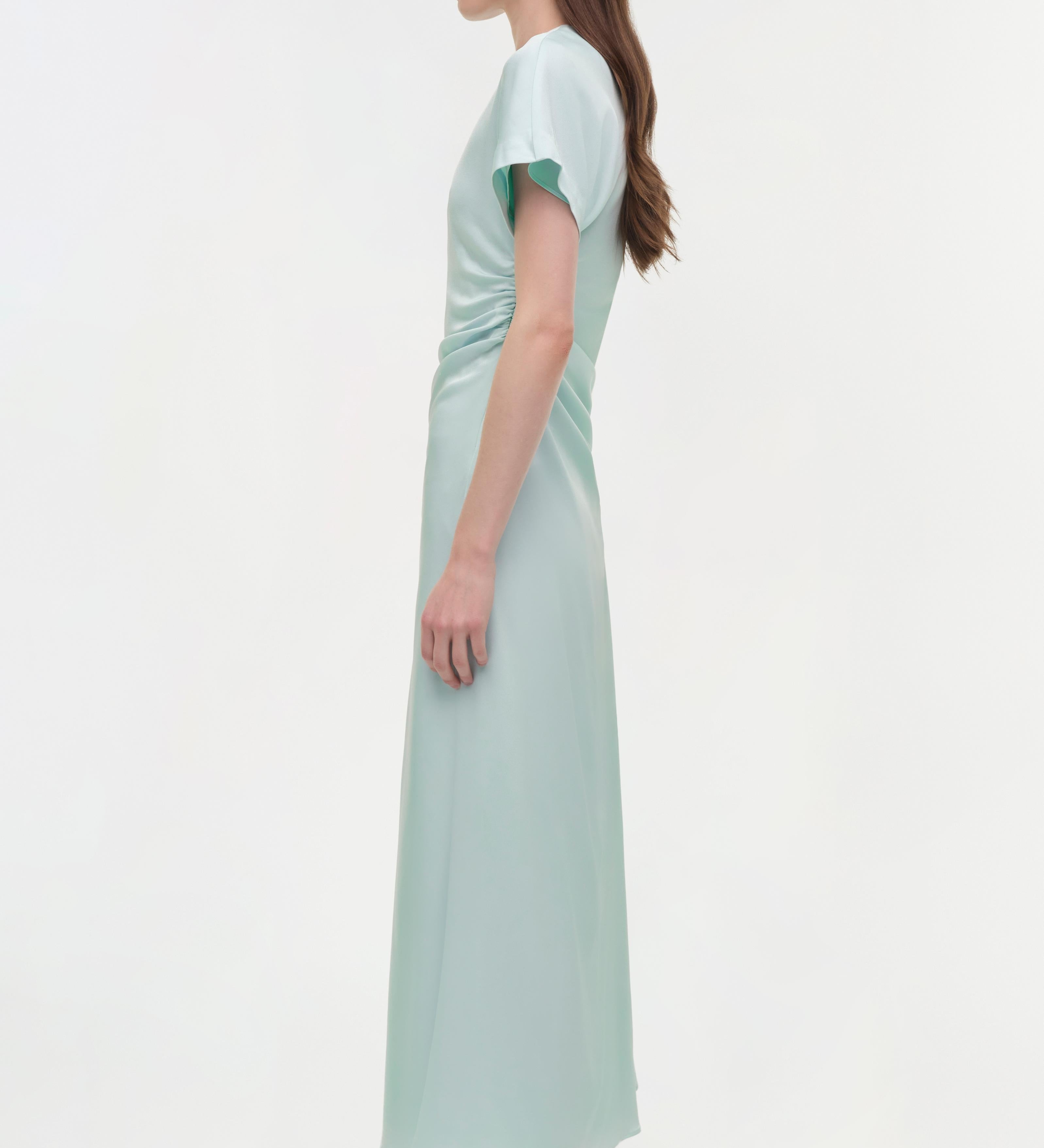 Simkhai - Marabella Draped Satin Midi Dress