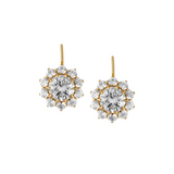 Dorsey - GWEN, LAB WHITE SAPPHIRE GOLD DROP EARRINGS