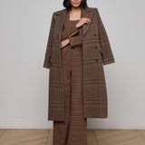 L'AGENCE - Kolina Plaid Long Coat