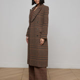 L'AGENCE - Kolina Plaid Long Coat