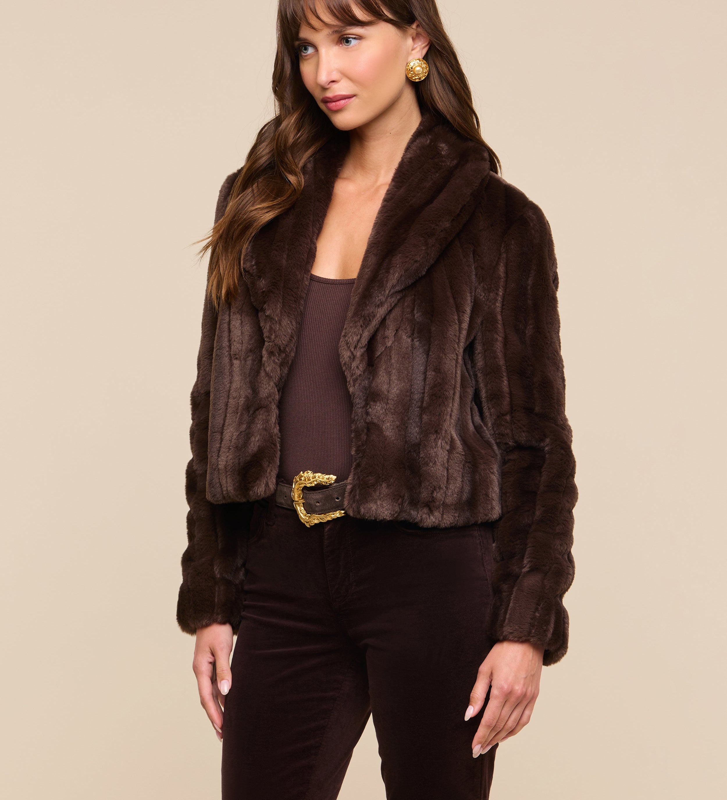 L'AGENCE - Davy Faux Fur Jacket