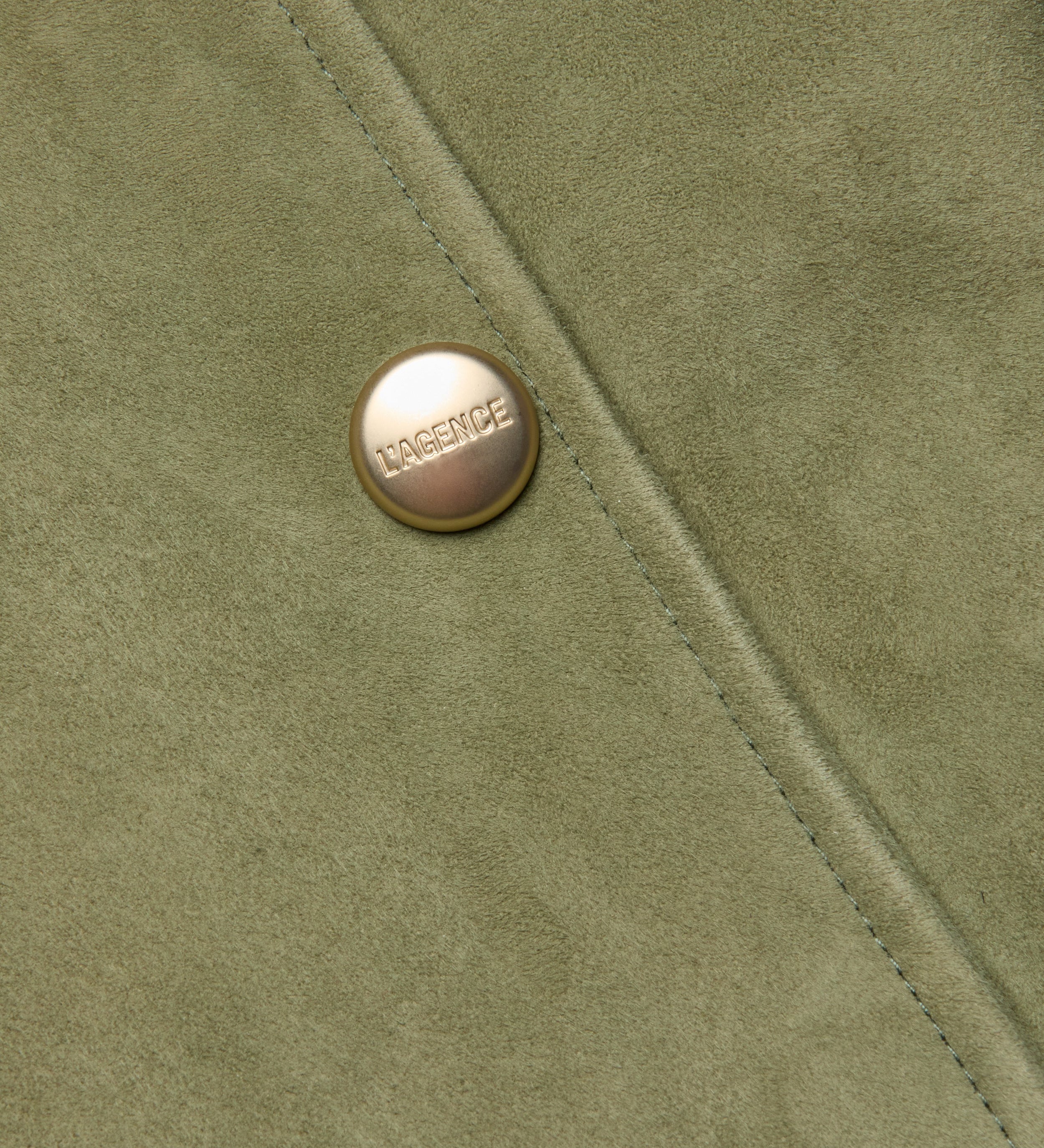 L'AGENCE - Celina Suede Trench Coat