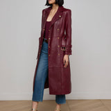 L'AGENCE - Celina Leather Trench Coat
