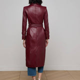 L'AGENCE - Celina Leather Trench Coat