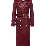 L'AGENCE - Celina Leather Trench Coat