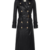 L'AGENCE - Celina Leather Trench Coat