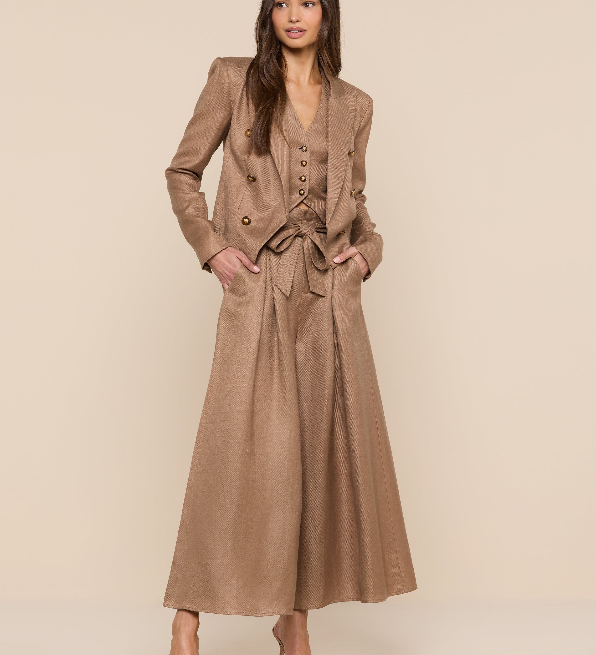 L'AGENCE - Lila Linen - Blend Blazer