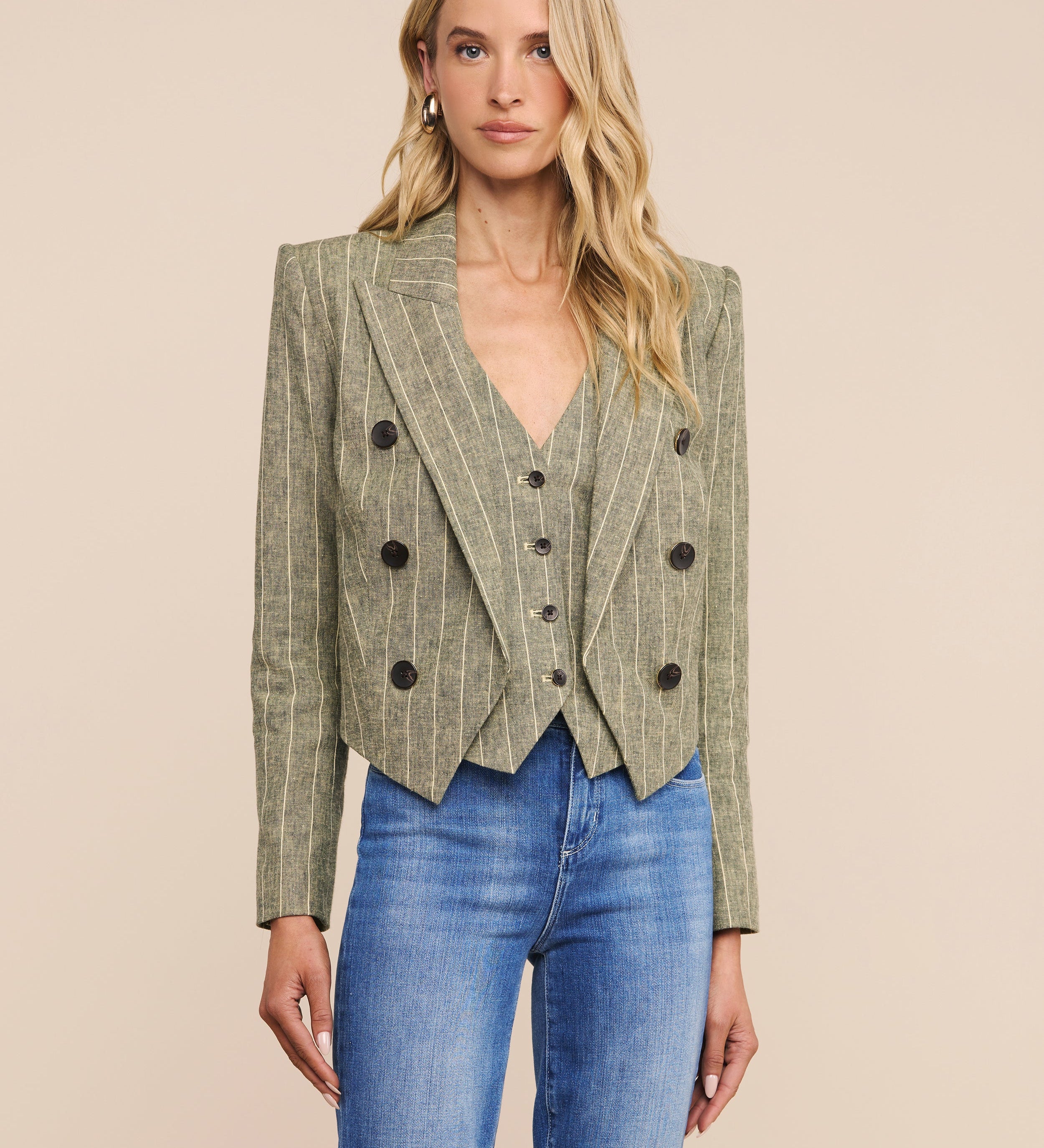 L'AGENCE - Lila Linen - Blend Blazer