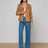 L'AGENCE - Dinah Suede Biker Jacket