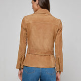 L'AGENCE - Dinah Suede Biker Jacket
