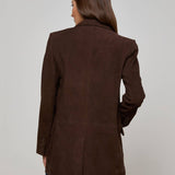 L'AGENCE - Aimee Oversized Suede Blazer