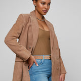 L'AGENCE - Aimee Oversized Suede Blazer
