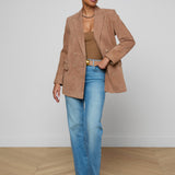 L'AGENCE - Aimee Oversized Suede Blazer
