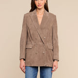 L'AGENCE - Aimee Oversized Suede Blazer