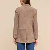 L'AGENCE - Aimee Oversized Suede Blazer