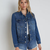 L'AGENCE - Mack Oversized Denim Jacket - Jean Bar Only