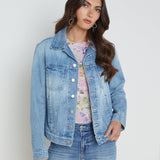 L'AGENCE - Mack Oversized Denim Jacket - Jean Bar Only