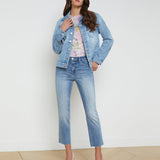 L'AGENCE - Mack Oversized Denim Jacket - Jean Bar Only