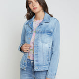 L'AGENCE - Mack Oversized Denim Jacket - Jean Bar Only