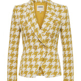 L'AGENCE - Marie Houndstooth Tweed Blazer