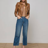 L'AGENCE - Kumi Cropped Leather Jacket