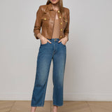 L'AGENCE - Kumi Cropped Leather Jacket