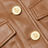 L'AGENCE - Kumi Cropped Leather Jacket